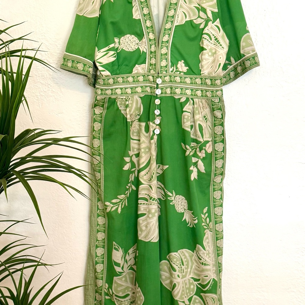 Farm Rio Monstera Wide Leg Jumpsuit - Picture 5 of 11
